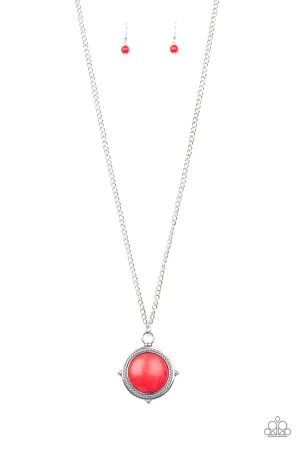 Desert Equinox Red Paparazzi Necklace