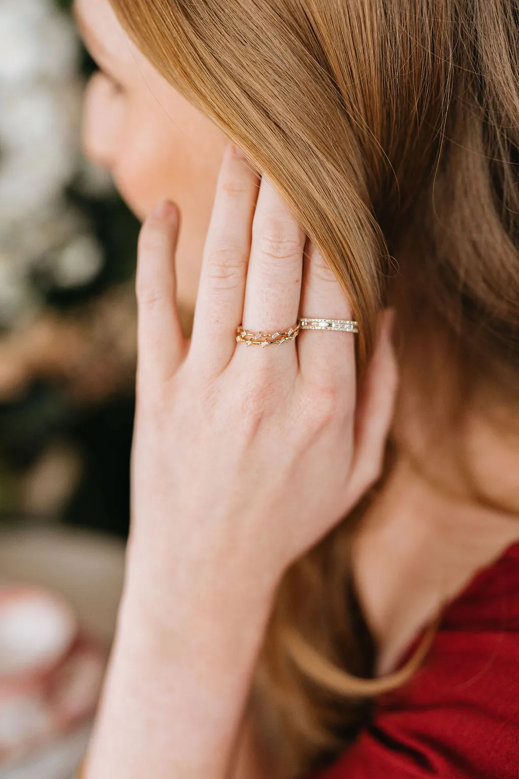 Diamond Baguette Whisper Stacking Ring