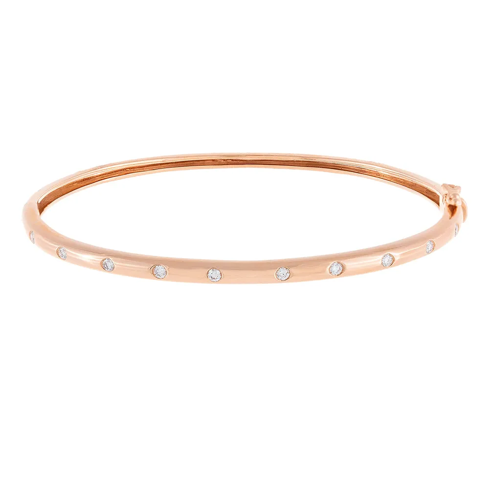 Diamond Multi Stone Bangle 14K