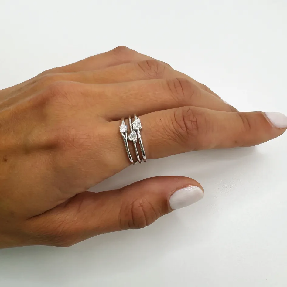 Diamond Stackers - White Gold