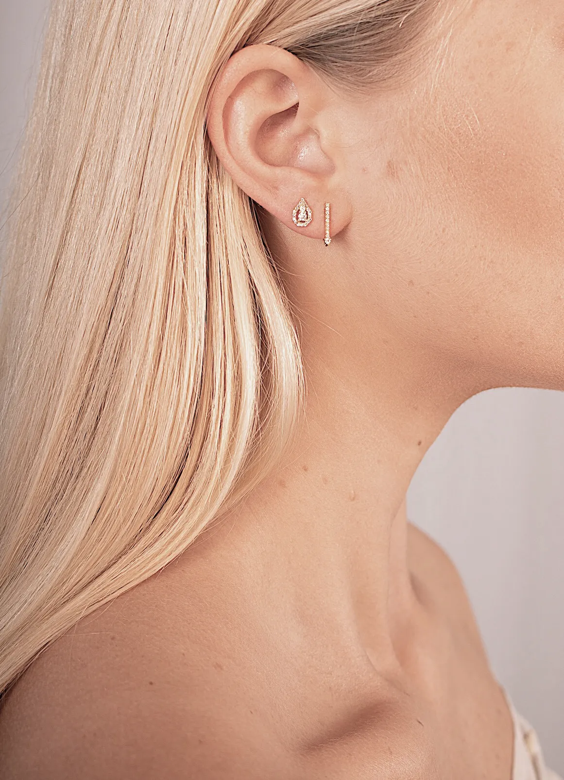 Diamond Stick Earrings