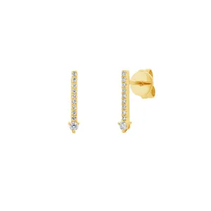 Diamond Stick Earrings