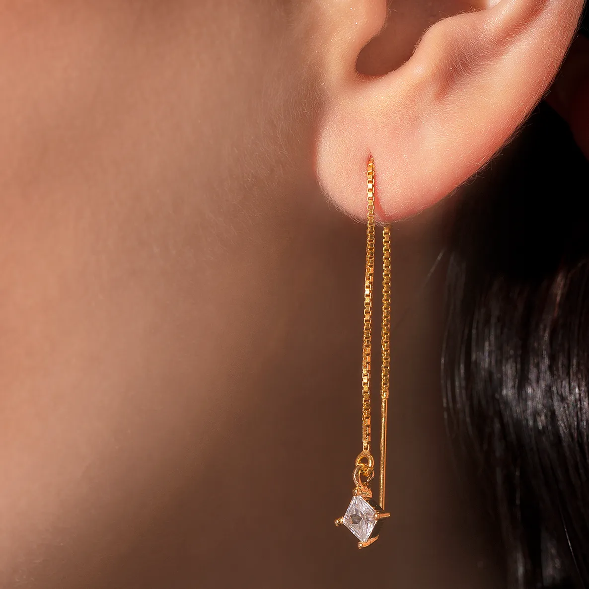 Diamond Threader Earrings