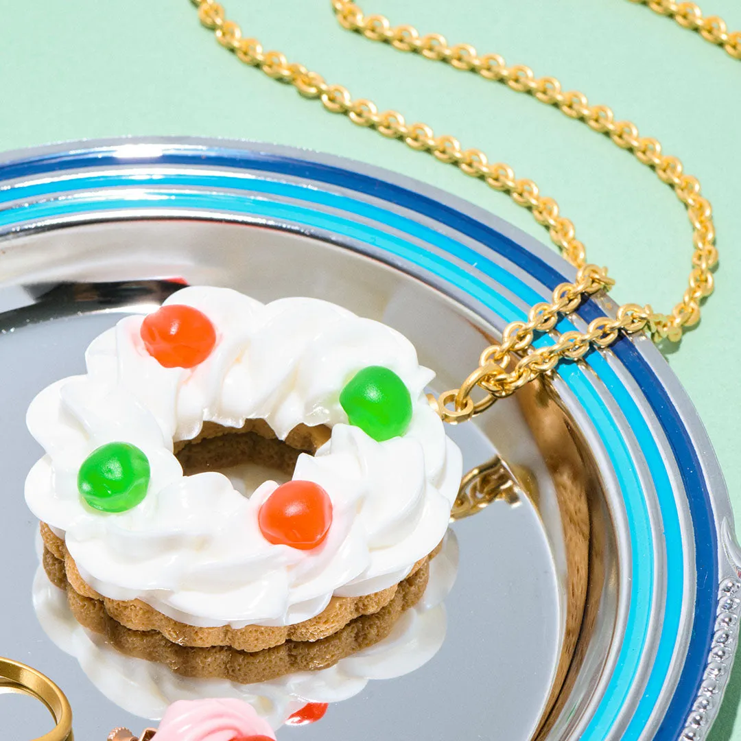 Drained Cherry Cake Necklace (Milk)【Japan Jewelry】