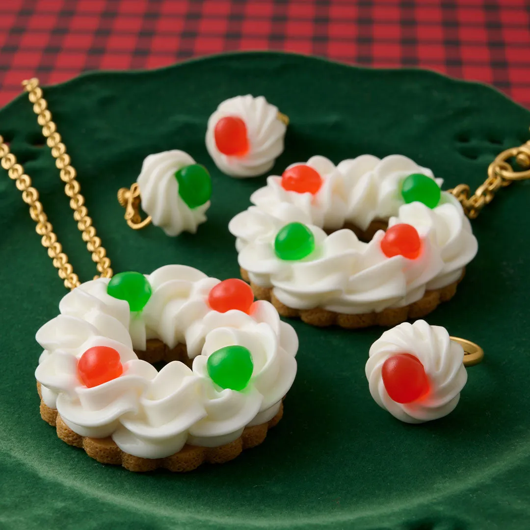 Drained Cherry Cake Necklace (Milk)【Japan Jewelry】
