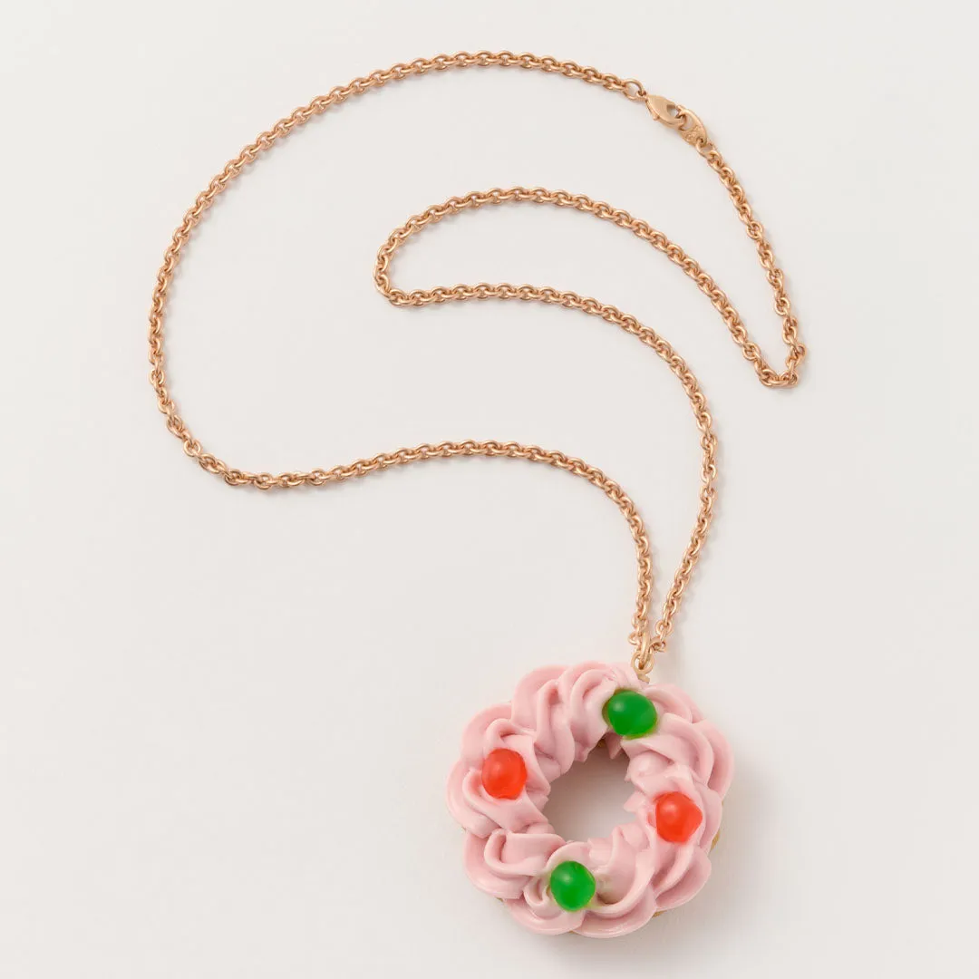 Drained Cherry Cake Necklace (Strawberry)【Japan Jewelry】