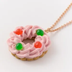 Drained Cherry Cake Necklace (Strawberry)【Japan Jewelry】