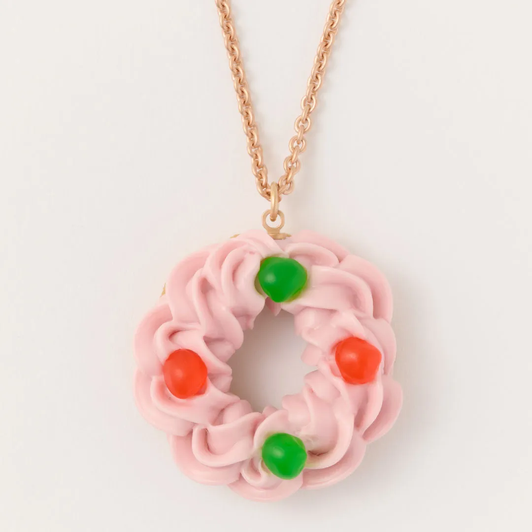 Drained Cherry Cake Necklace (Strawberry)【Japan Jewelry】