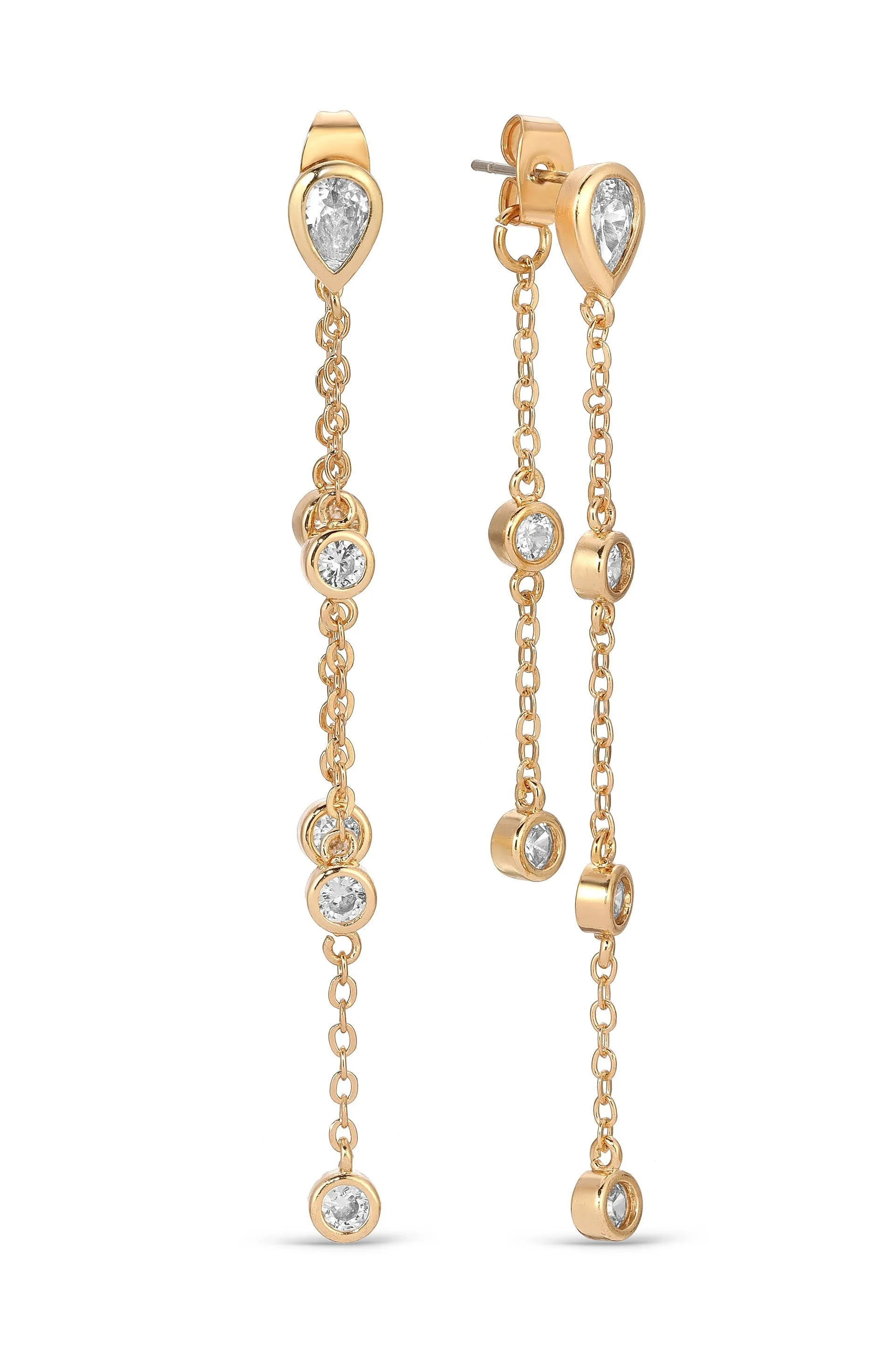 Dripping Chain Dangle Earrings