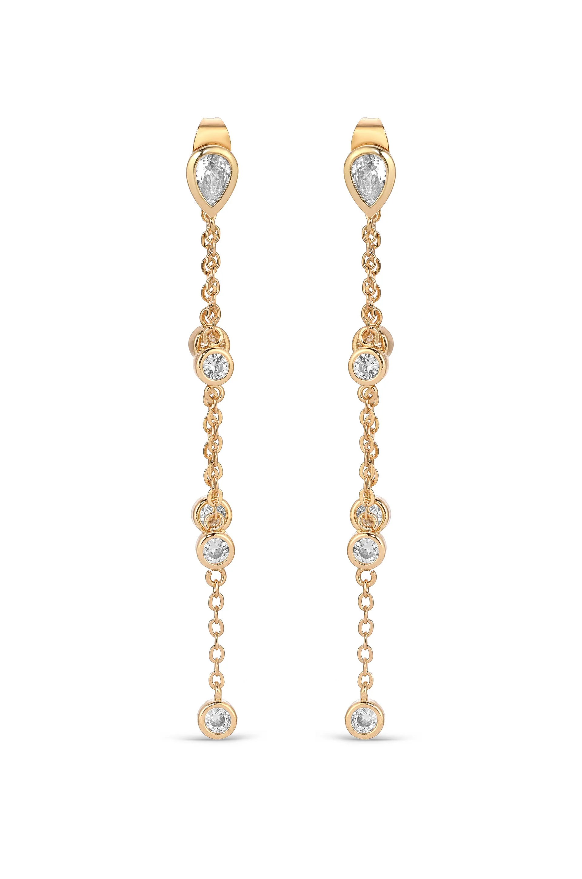 Dripping Chain Dangle Earrings