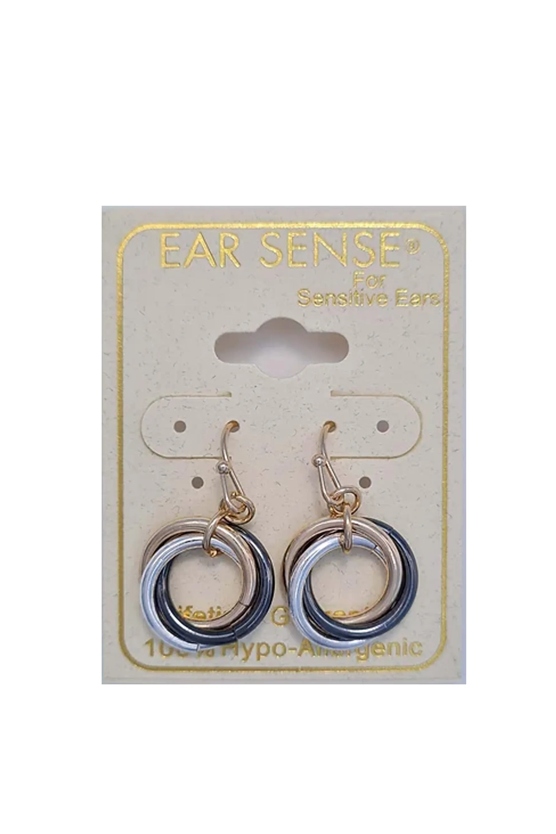 EarSense F401 3 Tone Entwined Rings