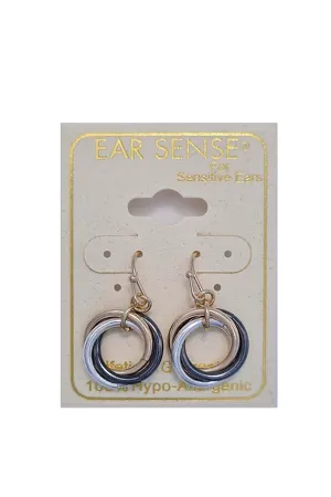 EarSense F401 3 Tone Entwined Rings