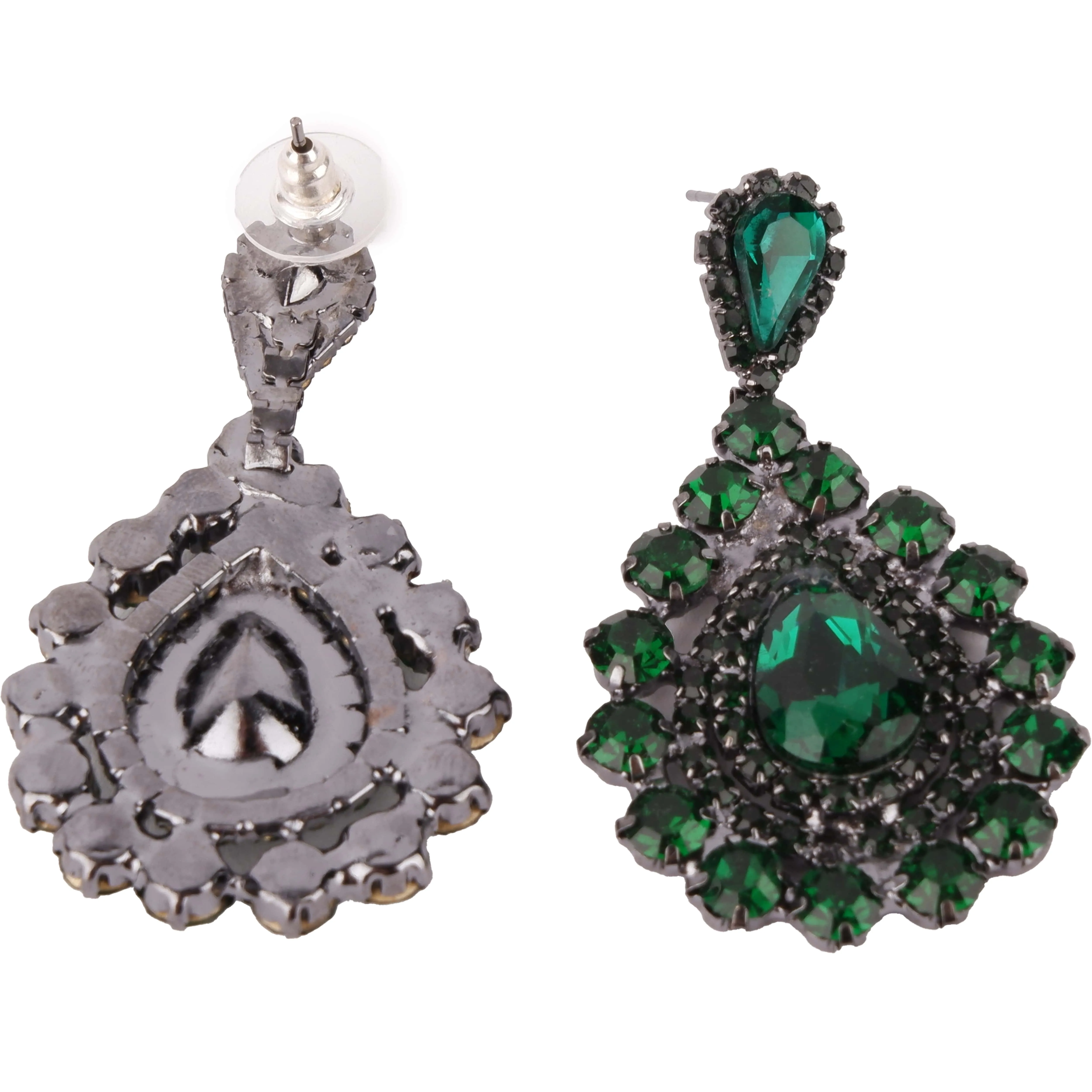 Elegant Minimalist Glass Stone Earrings for Bridal Glamour