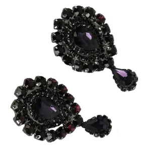 Elegant Minimalist Glass Stone Earrings for Weddings