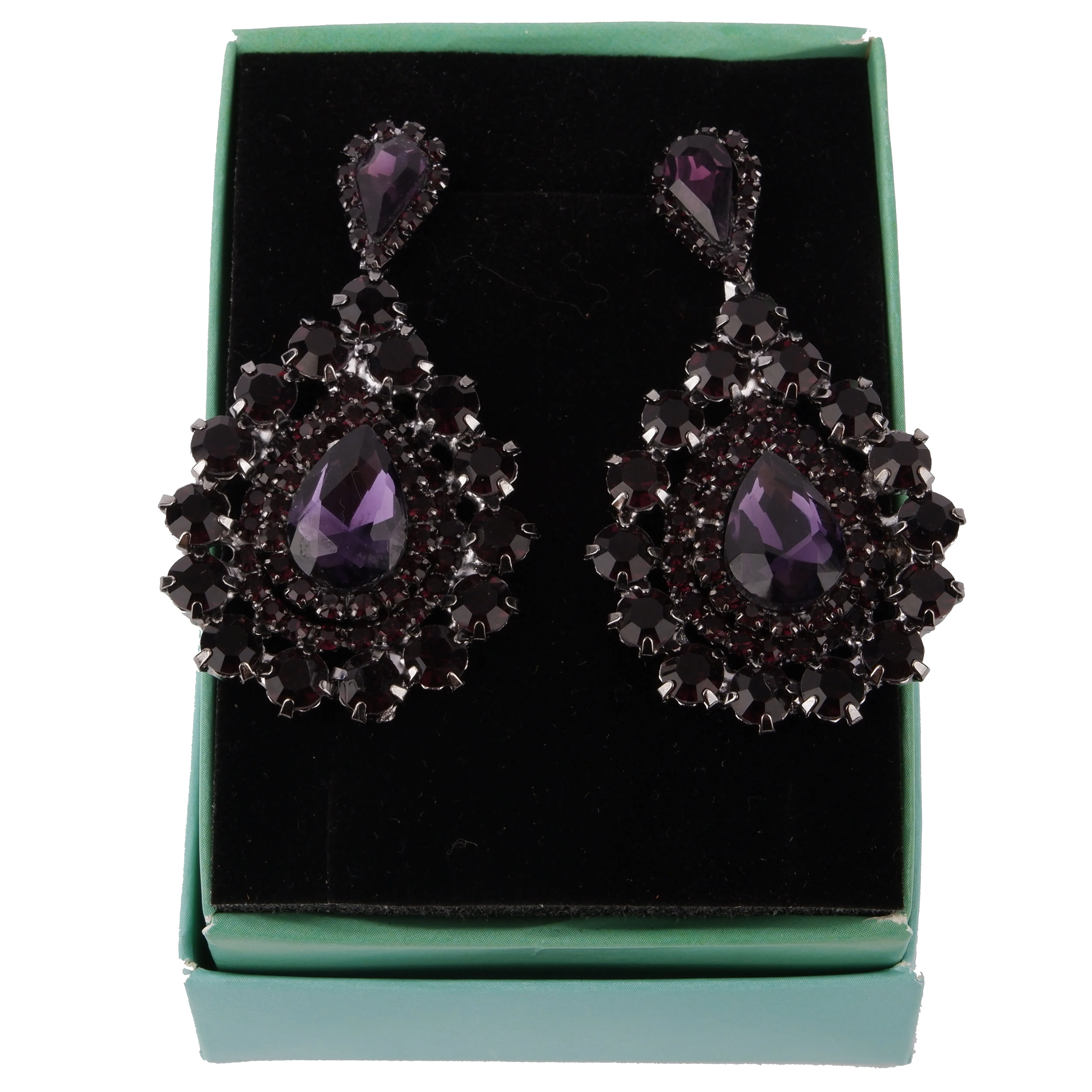Elegant Minimalist Glass Stone Earrings for Weddings