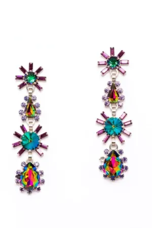 Elizabeth Cole - Lila Earrings in Purple
