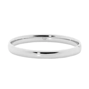 Ellani Stainless Steel 8mm Wide Bangle SB151S