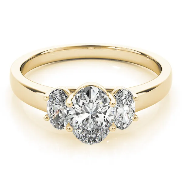 Engagement Rings 3 Stone Oval - TN82943
