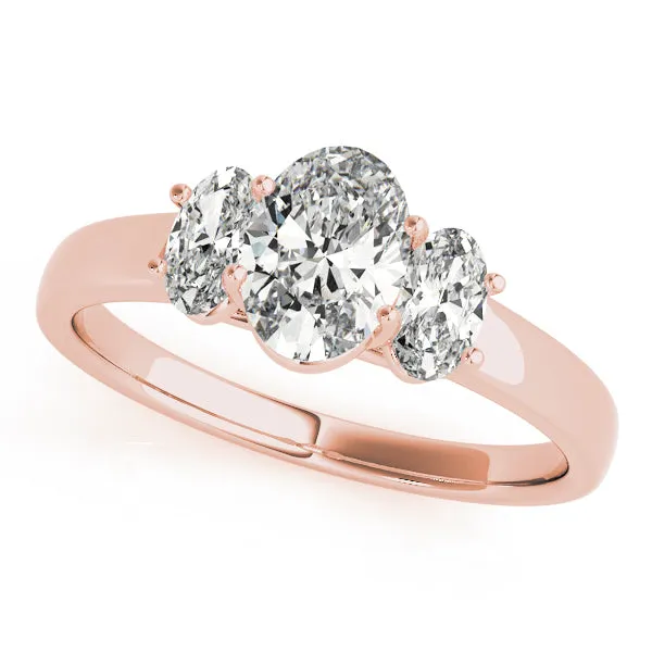 Engagement Rings 3 Stone Oval - TN82943
