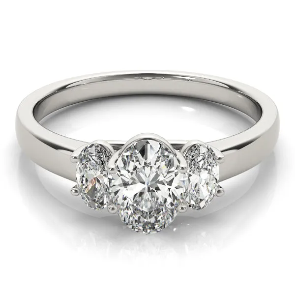 Engagement Rings 3 Stone Oval - TN82943