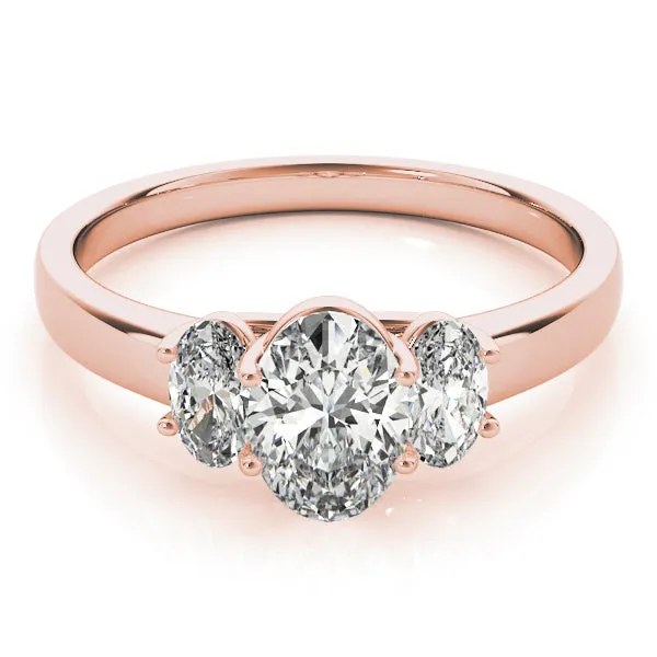 Engagement Rings 3 Stone Oval - TN82943