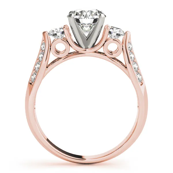 Engagement Rings 3 Stone Round - TN50418-E