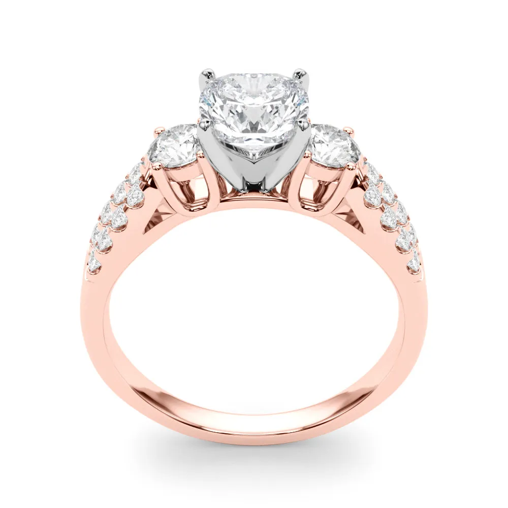 Engagement Rings 3 Stone Round - TN84277