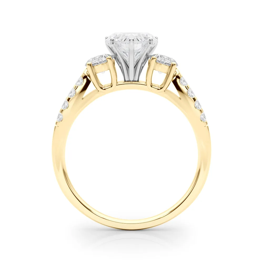Engagement Rings 3 Stone Round - TN84277