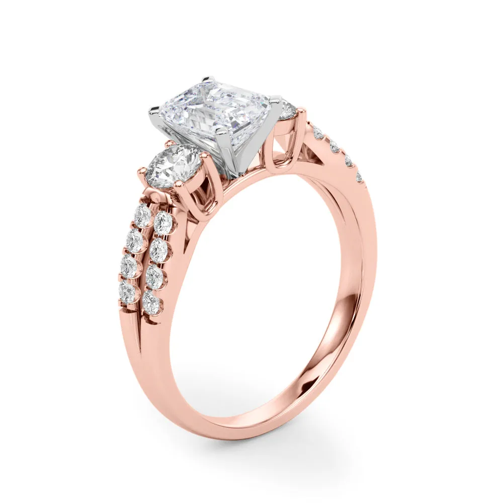 Engagement Rings 3 Stone Round - TN84277