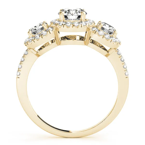 Engagement Rings 3 Stone Round - TN84449