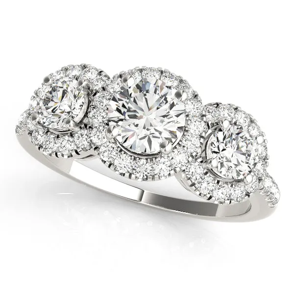 Engagement Rings 3 Stone Round - TN84449