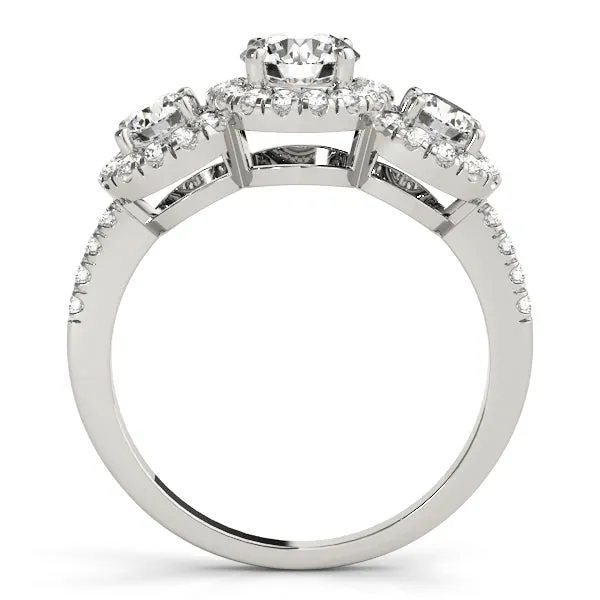 Engagement Rings 3 Stone Round - TN84449