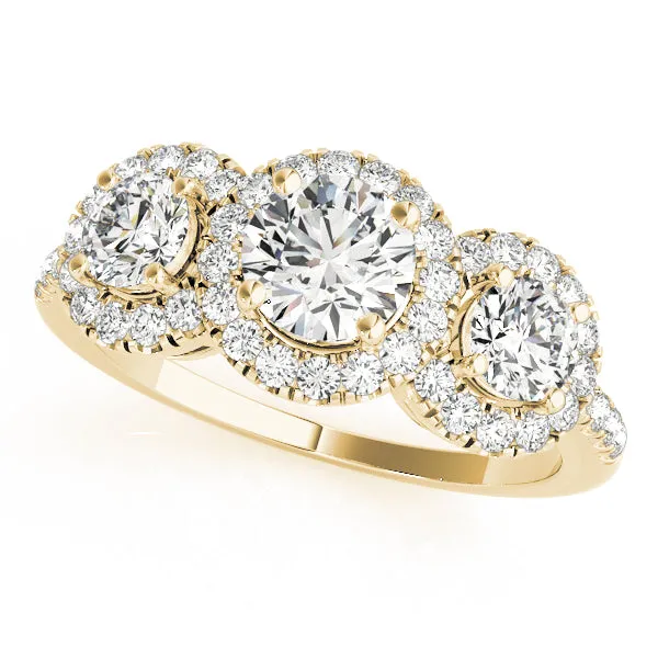 Engagement Rings 3 Stone Round - TN84449