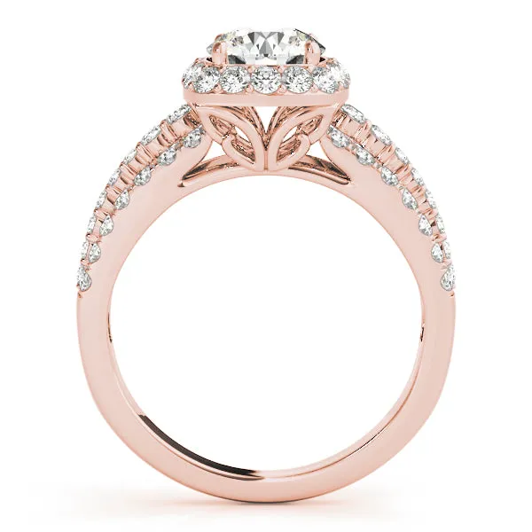 Engagement Rings Halo Round - TN50829-E