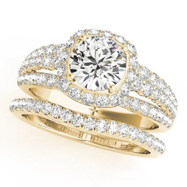 Engagement Rings Halo Round - TN50829-E