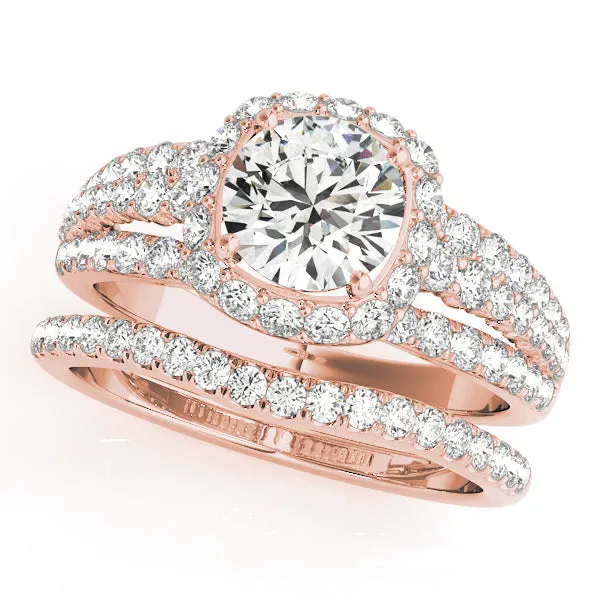 Engagement Rings Halo Round - TN50829-E
