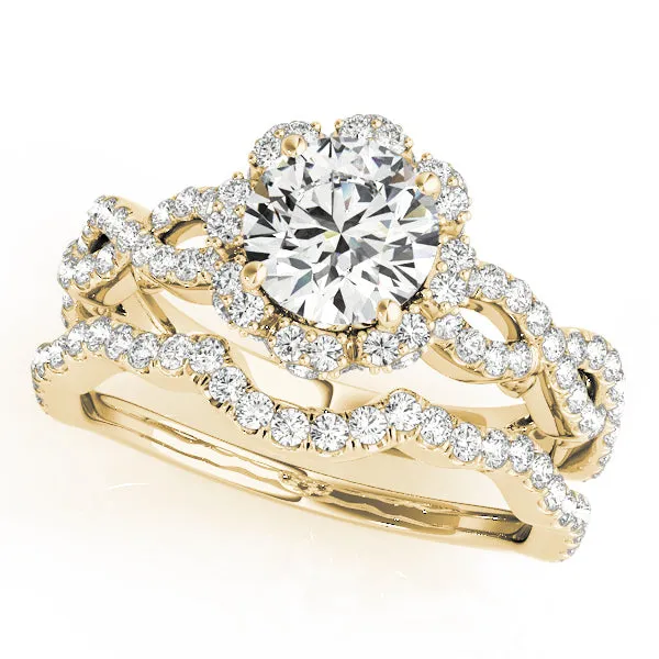Engagement Rings Halo Round - TN50870-E