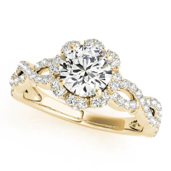 Engagement Rings Halo Round - TN50870-E