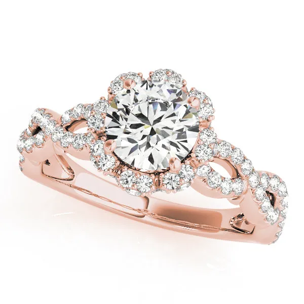 Engagement Rings Halo Round - TN50870-E