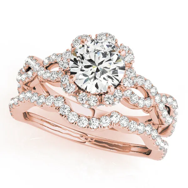 Engagement Rings Halo Round - TN50870-E