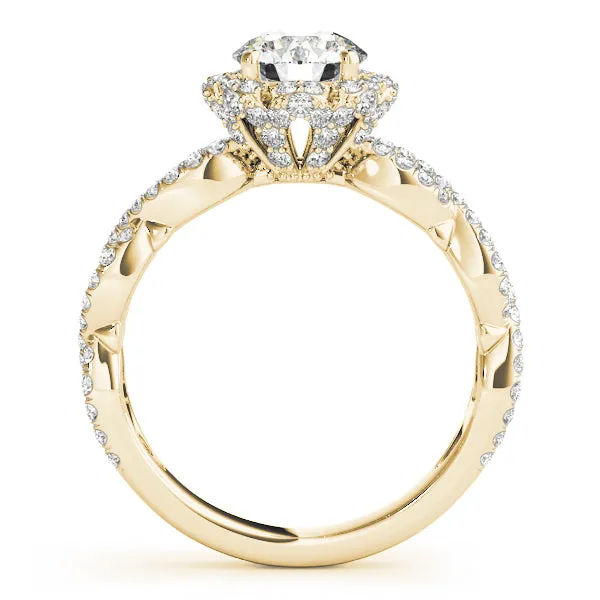 Engagement Rings Halo Round - TN50870-E