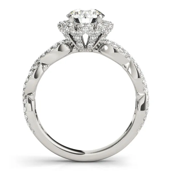 Engagement Rings Halo Round - TN50870-E