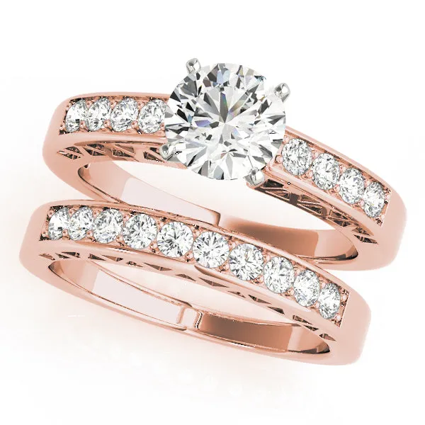 Engagement Rings Single Row Channel Set - TN50295-E