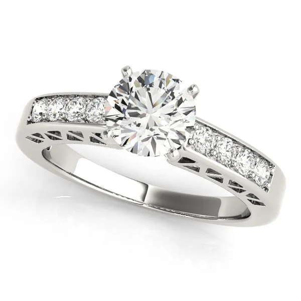 Engagement Rings Single Row Channel Set - TN50295-E