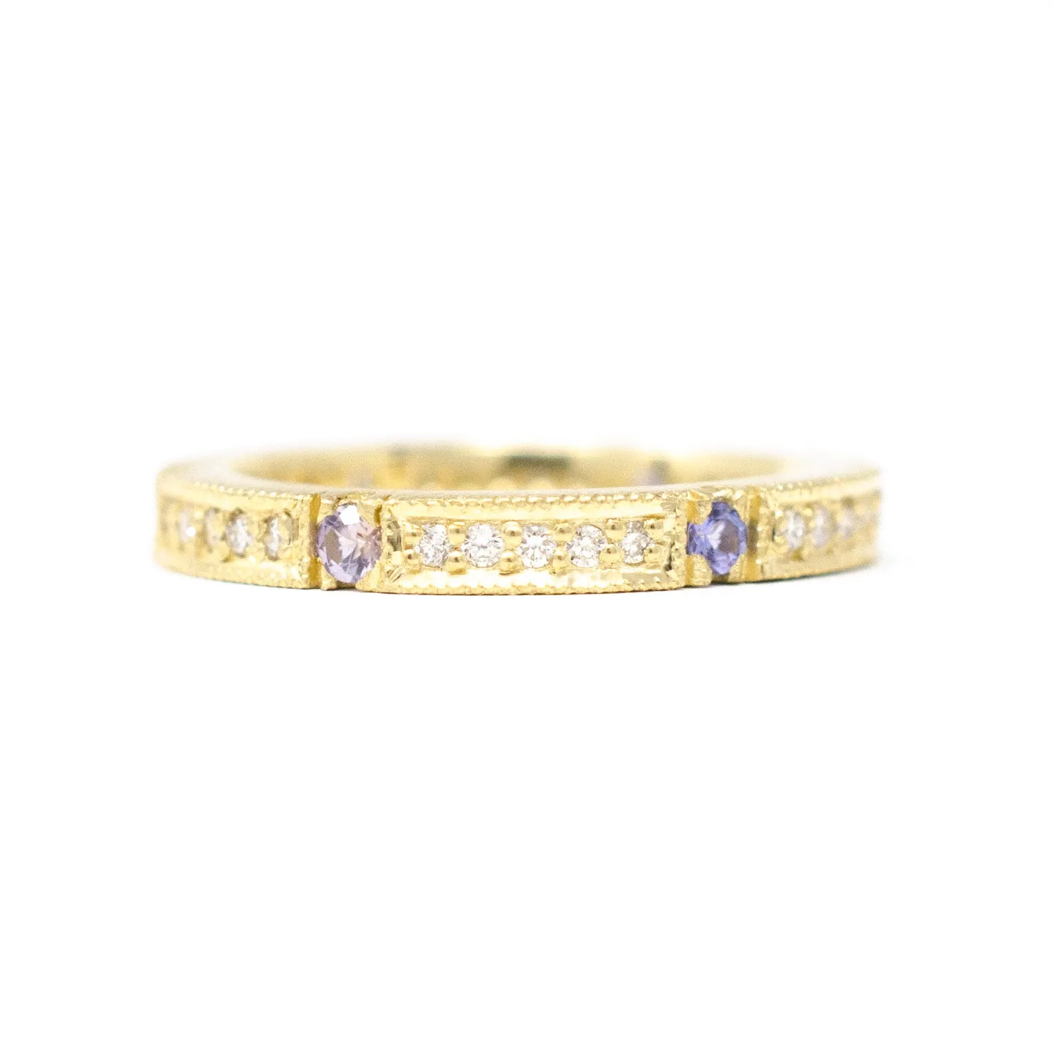 Eternally Yours Lavender Sapphire Band