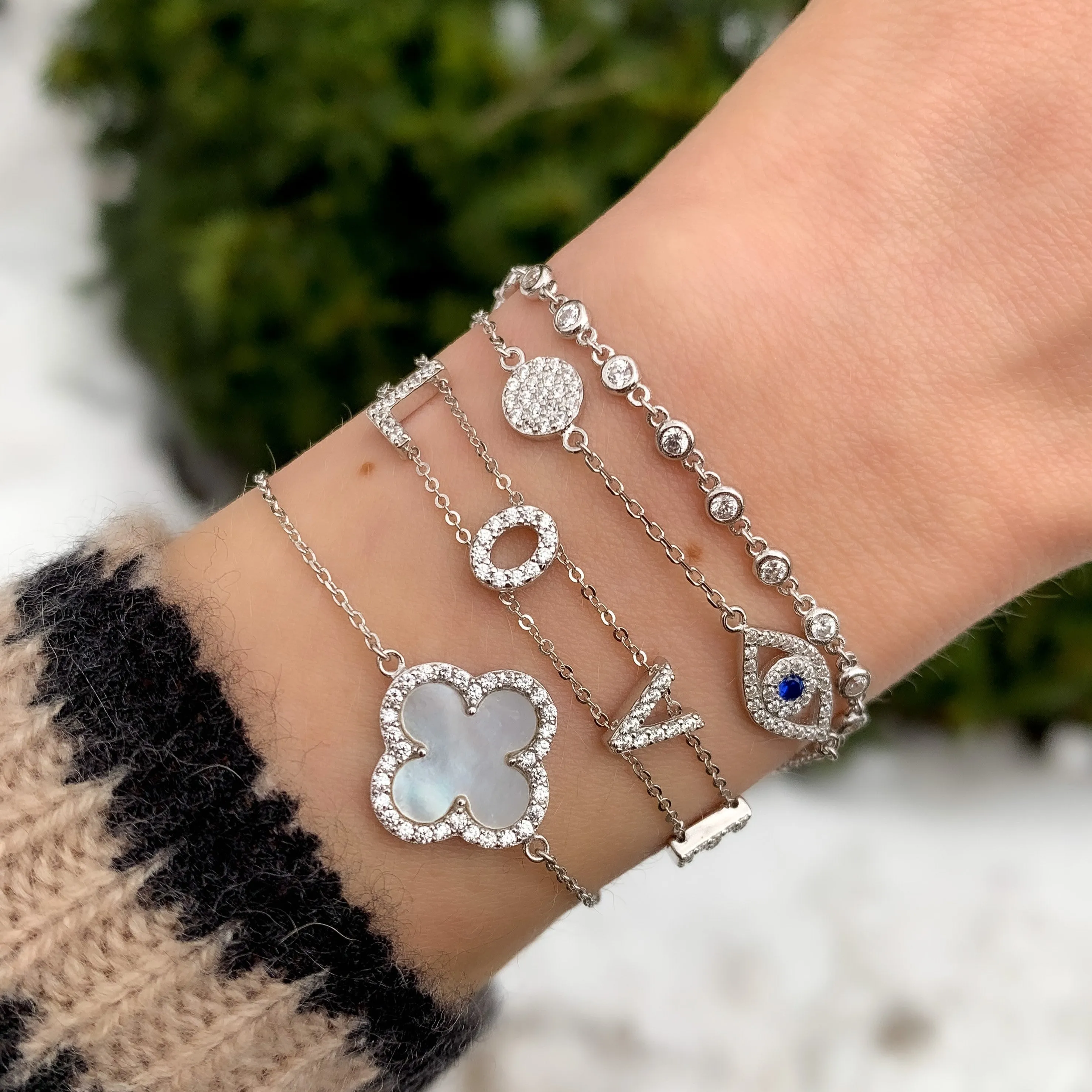 Evil Eye & Disc Bracelet