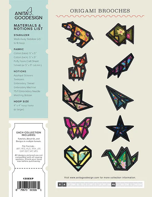 EXPRESS -  PROJECT 130 - Origami Brooches