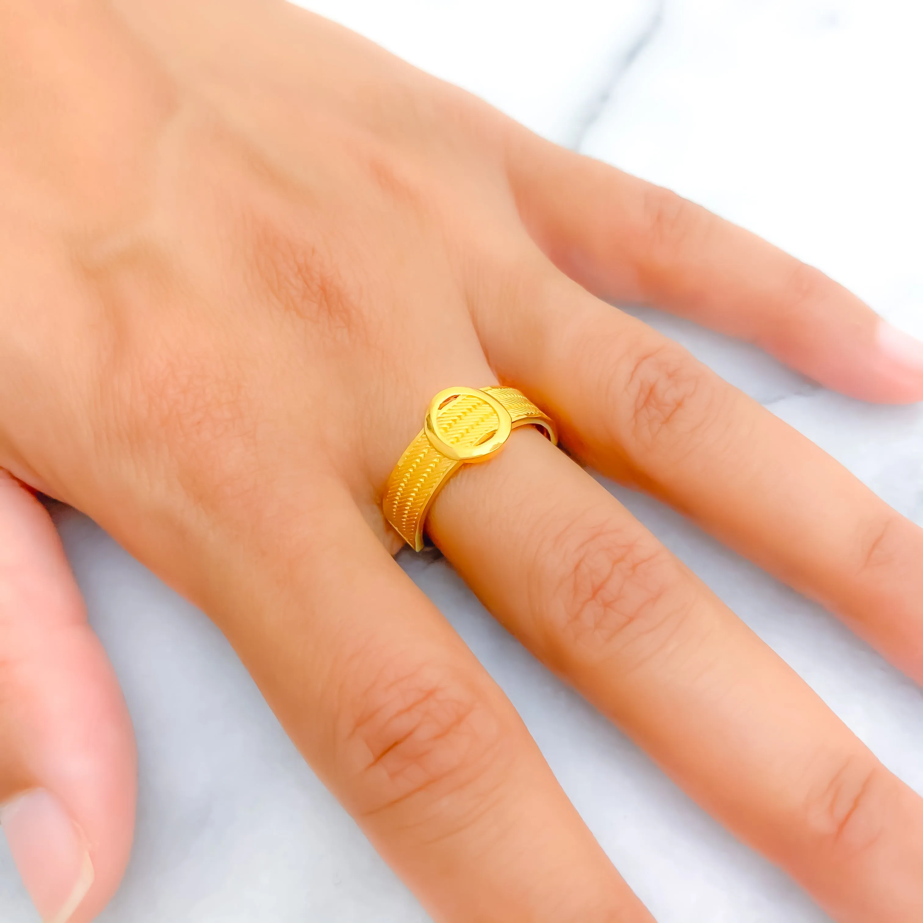 Exquisite Charming Turkish 22k Gold Ring