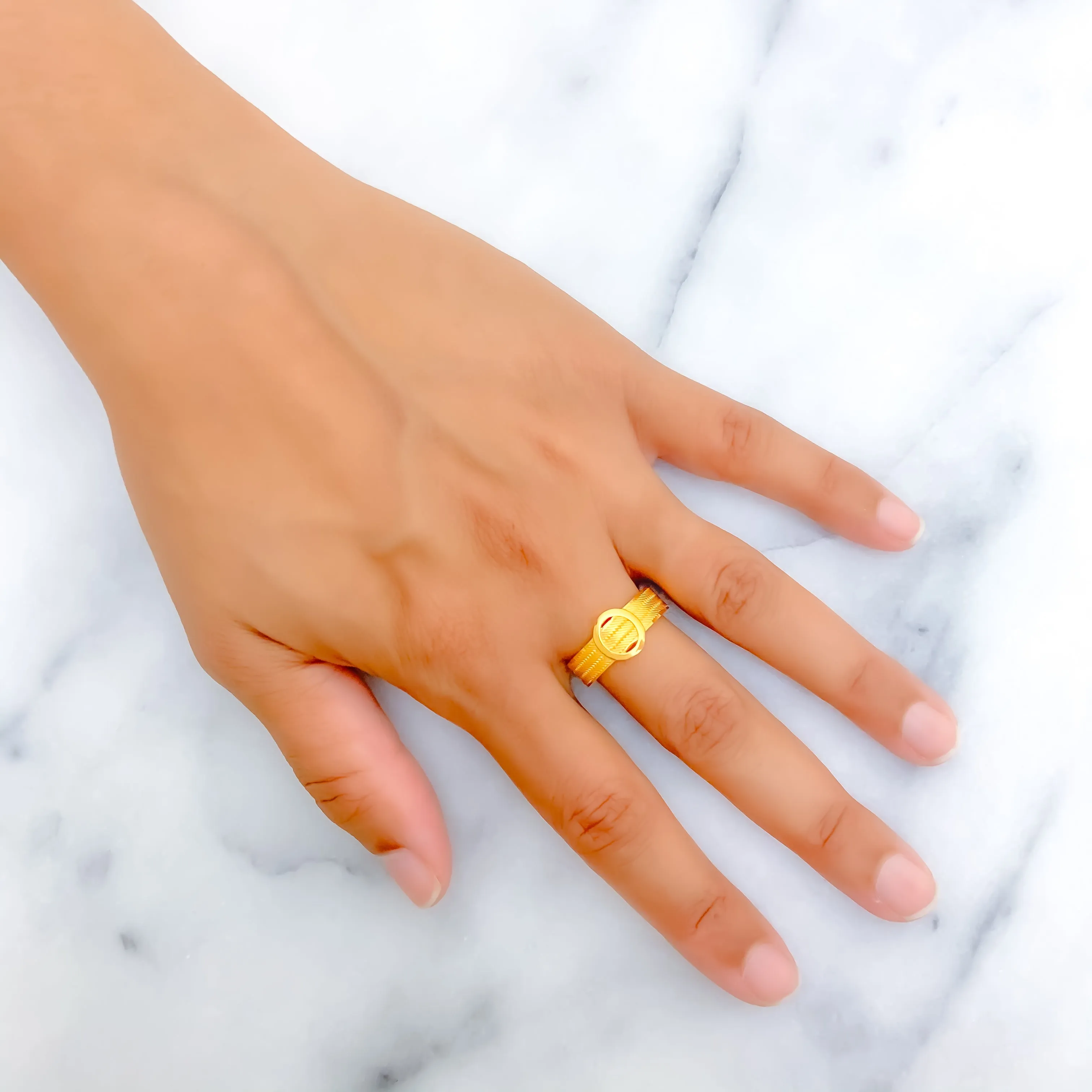 Exquisite Charming Turkish 22k Gold Ring