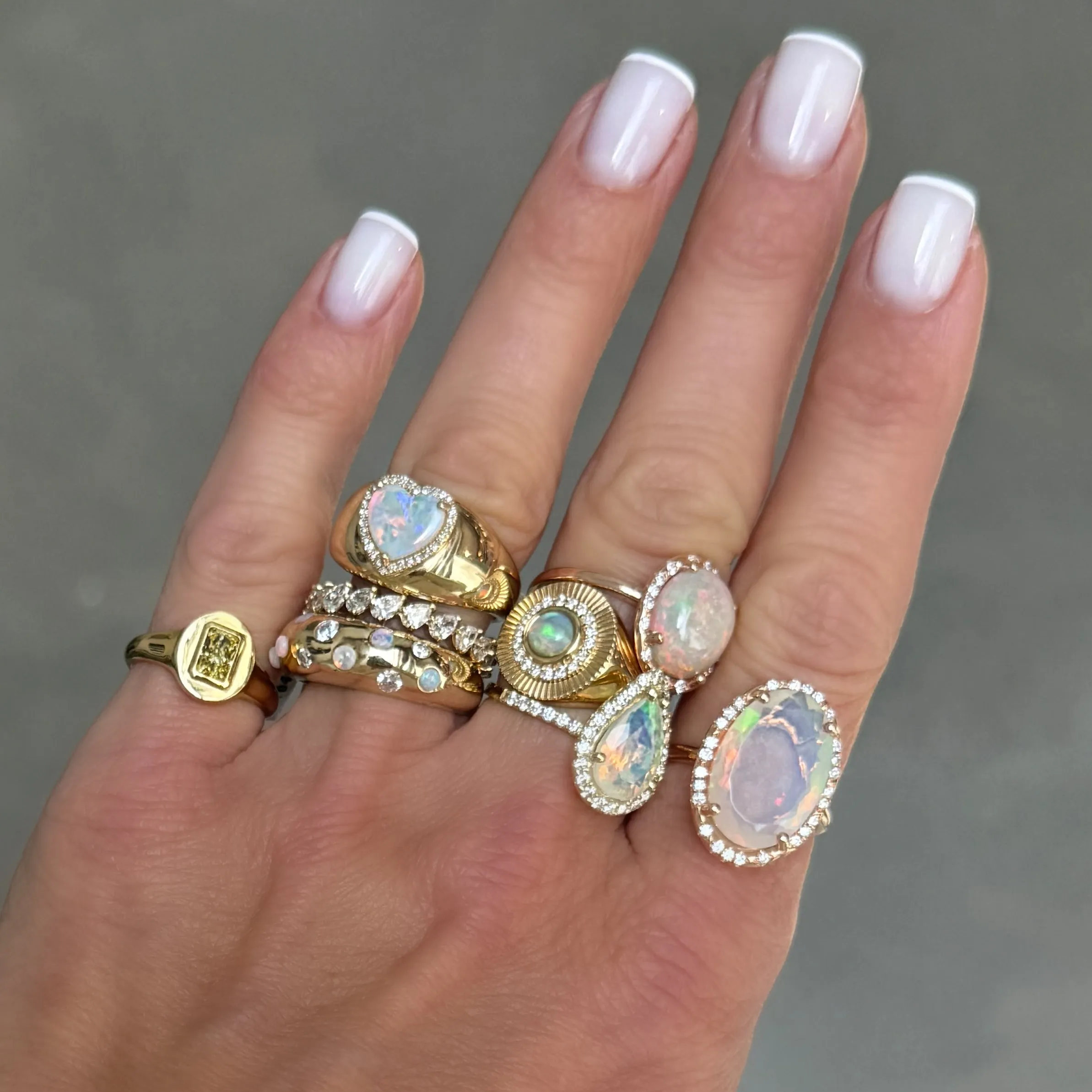Fancy Yellow Diamond Signet Pinky Ring